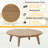 Zaryna Solid Acacia Wood Patio Coffee Table