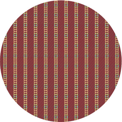 Tapis brun tissé à la machine
