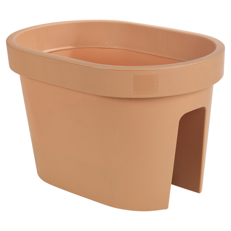 Arthelia Railing Planter, Brown