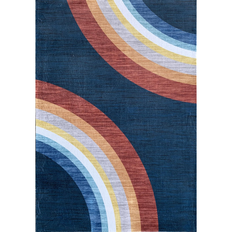 Tapis juvénile arc-en-ciel 7 pi x 10 pi