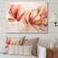 «Peach Petal Dance - Abstract Botanicals», art mural-1431999342-1444477844