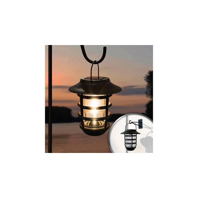 6B9CB2E9B2D84CFBB26A2FDAC33FF0F3 Lampe solaire suspendue Nottingham en aluminium noir