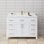 Meuble-lavabo simple autoportant 48 po avec plateau en marbre Beckett