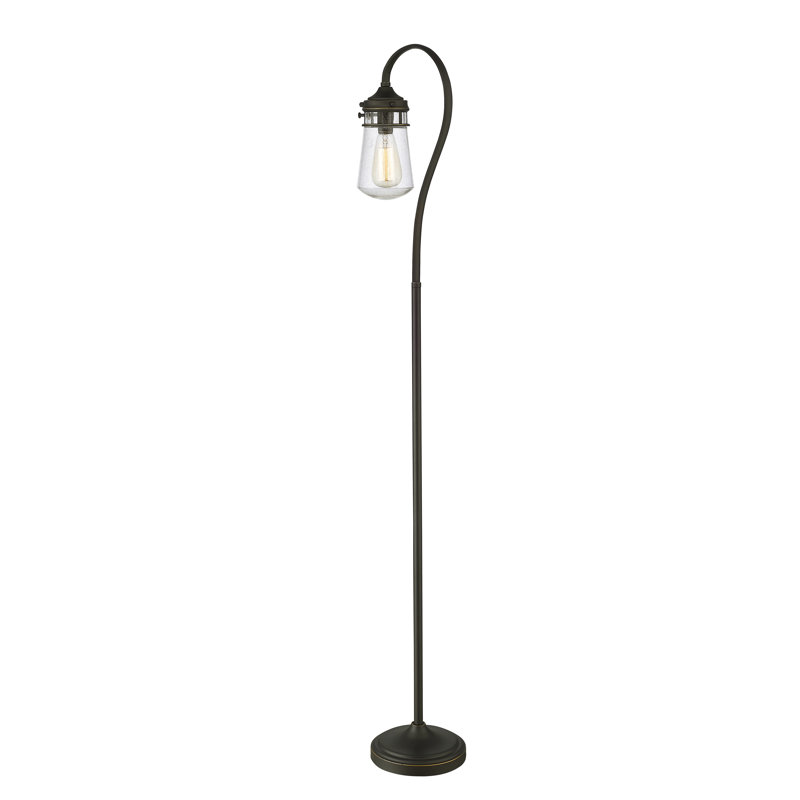 Lampe sur pied arquée 58 po Edsell, Bronze vieilli
