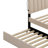 Upholstered Platform Bed With Trundle-1619299393