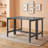Modern Extendable Drop Leaf Dining Table for 4 with Space-Saving-516264263