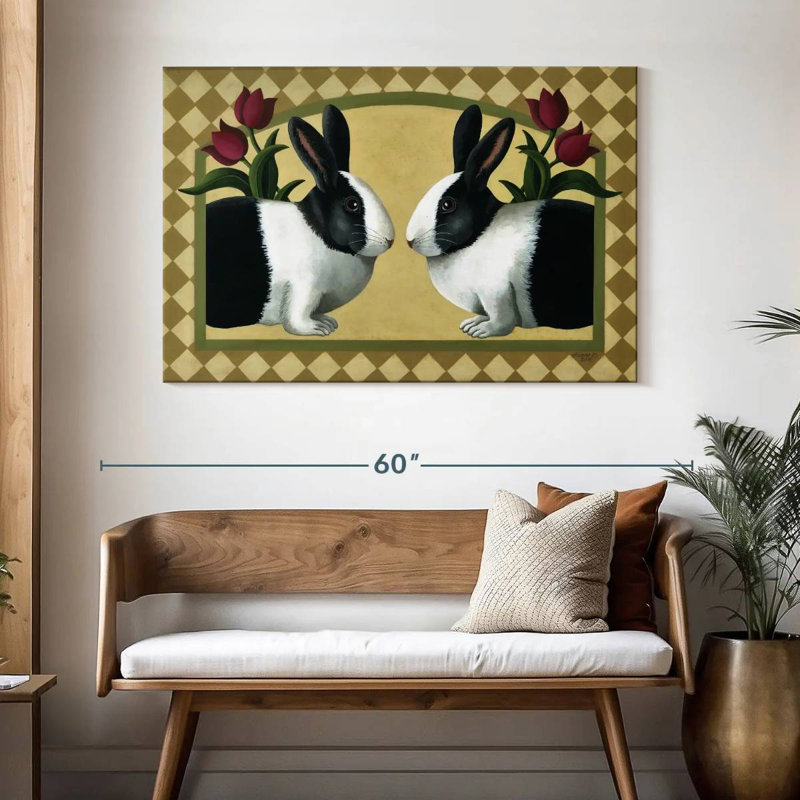Brampt Rabbit Bunnies, 32" H x 48" W