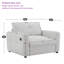 Fauteuil d'appoint avec chargeur à deux ports-1431691779