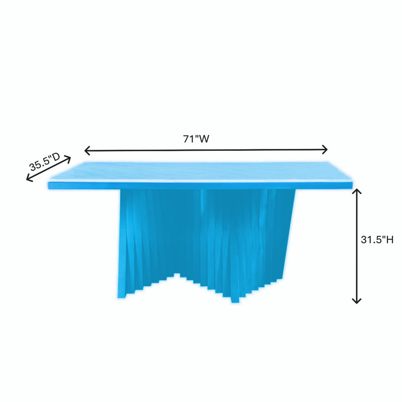 Ensemble de table de salle à manger rectangulaire moderne en marbre avec base sculpturale et 8 chaises tissées Waterfall
