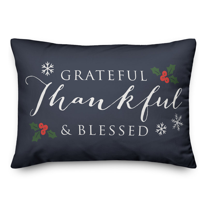No Decorative Addition Reversible Throw Pillow, Navy