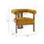 Fauteuil d'appoint rembourré en velours Faiella-322830235
