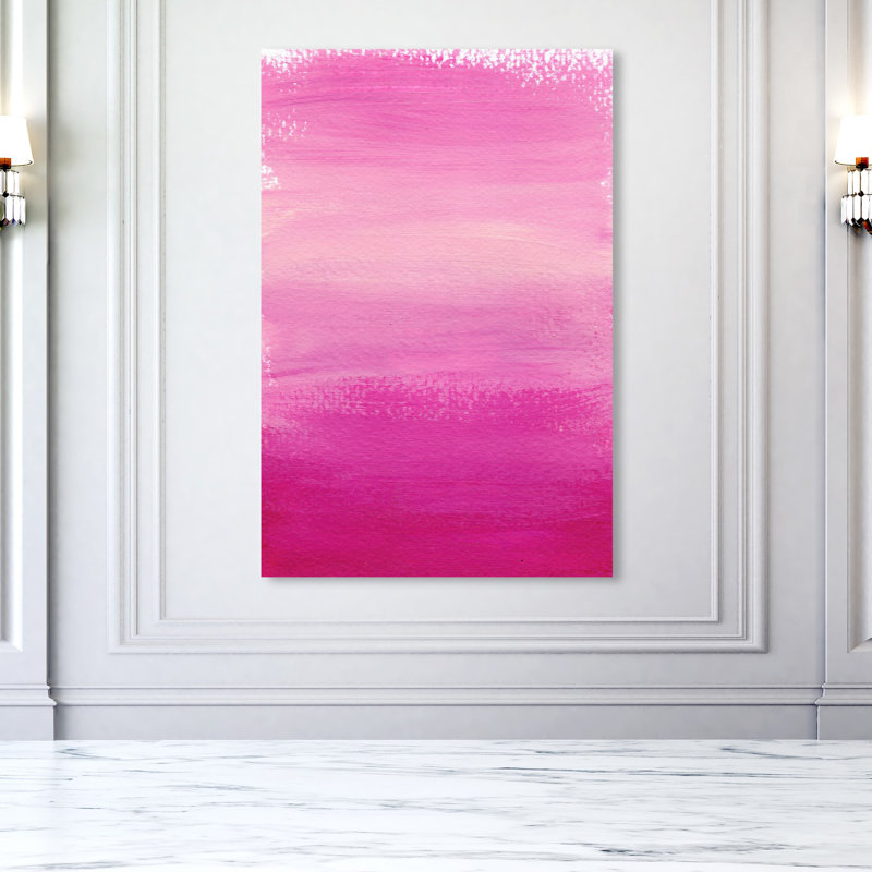 «Pink Sunset», peinture sur toile, H 54 po x l 36 po x P 1,5 po