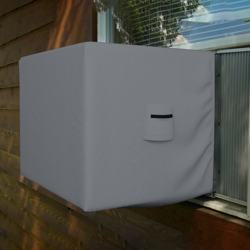 HeavyDuty Waterproof Outdoor Window Air Conditioner Cover, UV Resistant Outside Window AC Unit Cover, 19" H x 27" W x 23" D