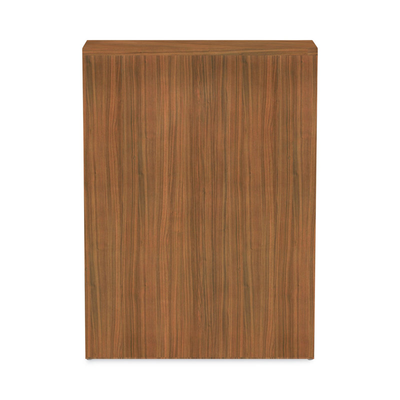 Valencia Mod Walnut Adjustable 3-Shelf Bookcase