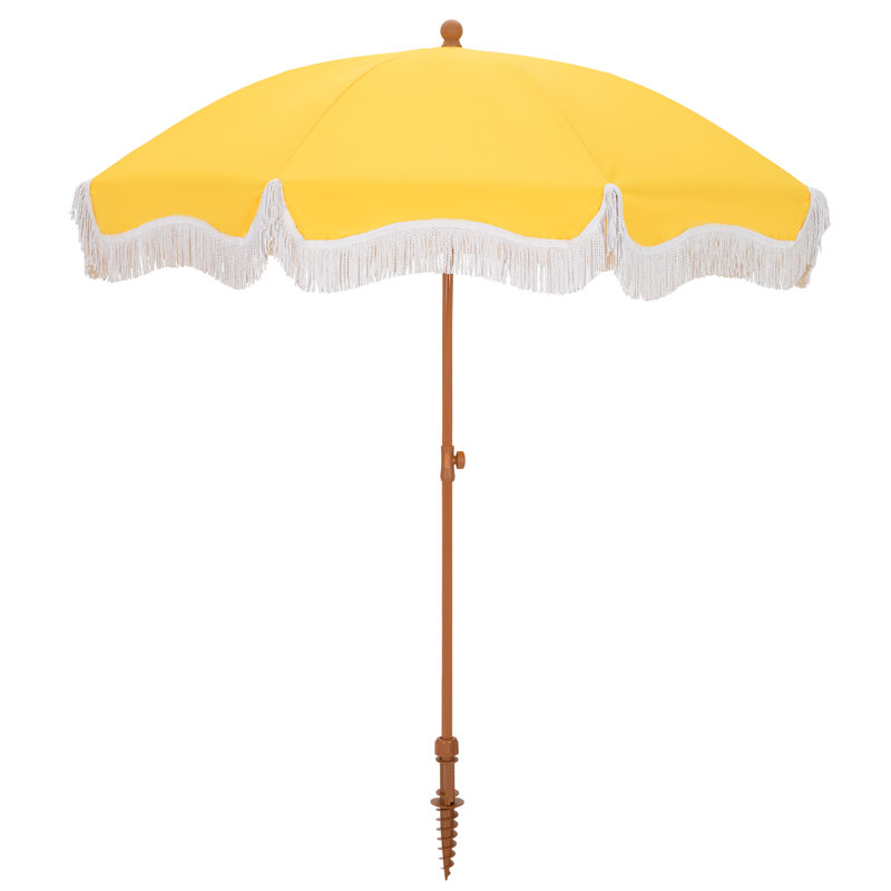 Sharniece 2m Beach Parasol, Yellow