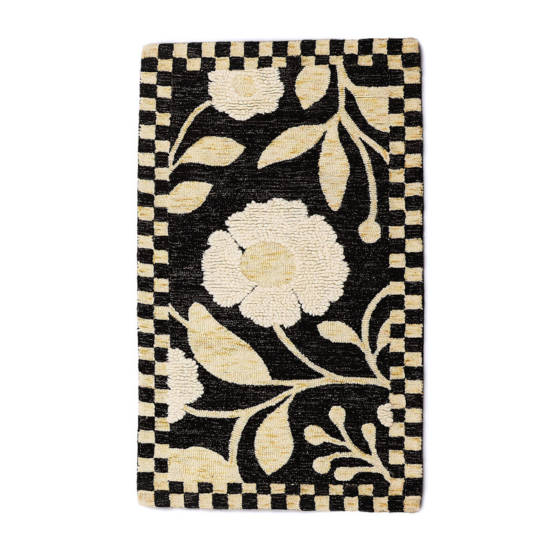 Farmhouse Floral Rug, Rectangle 2'3" x 3'9"