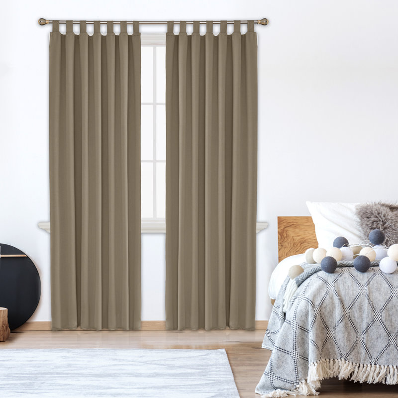 Blackout Curtain Pair, 140 W x 245 D cm, Navy Blue