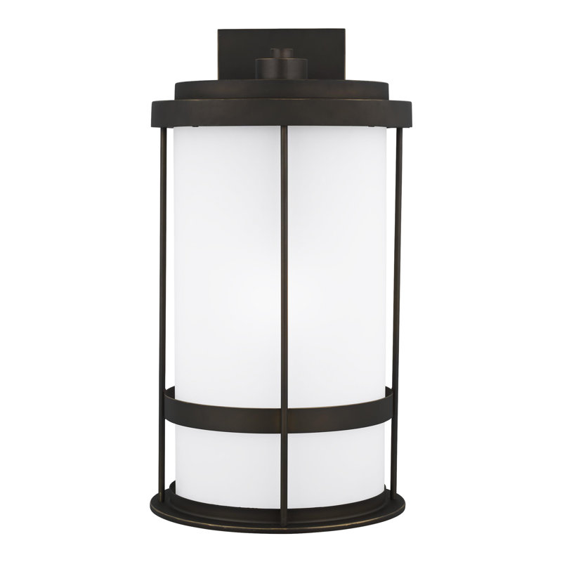 Wilburn Extra Large One Light Outdoor Wall Lantern from Generation Lighting , 60 W, Antique Bronze