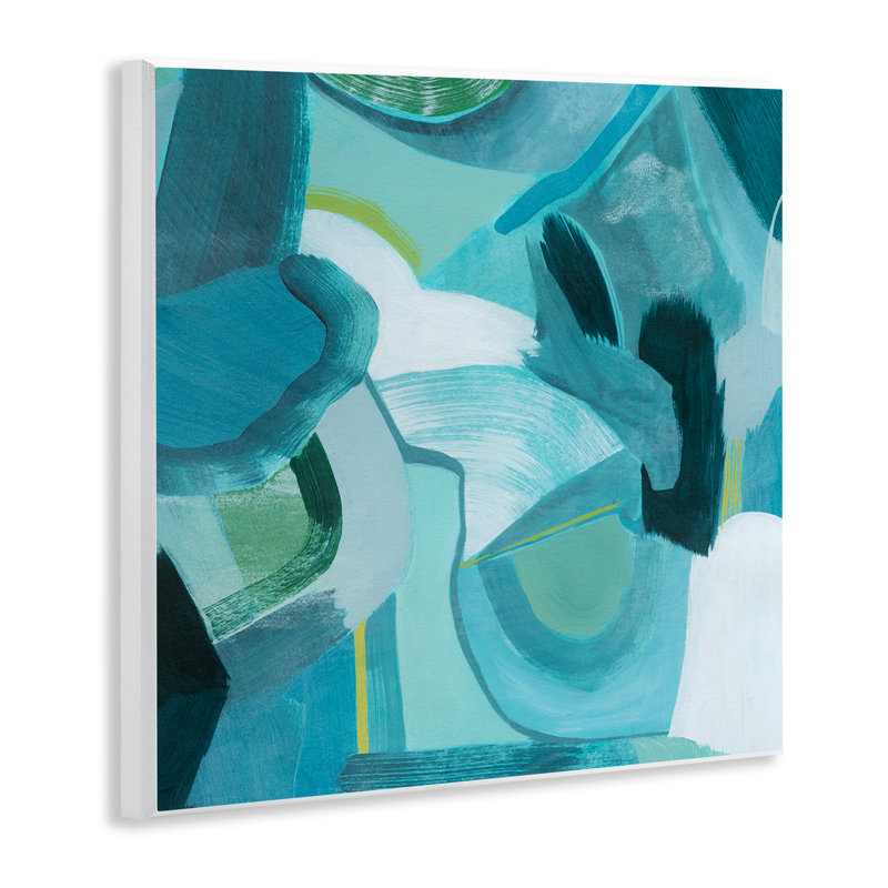 Dynamic Cascading Shapes Wall Plaque Art by Grace Popp