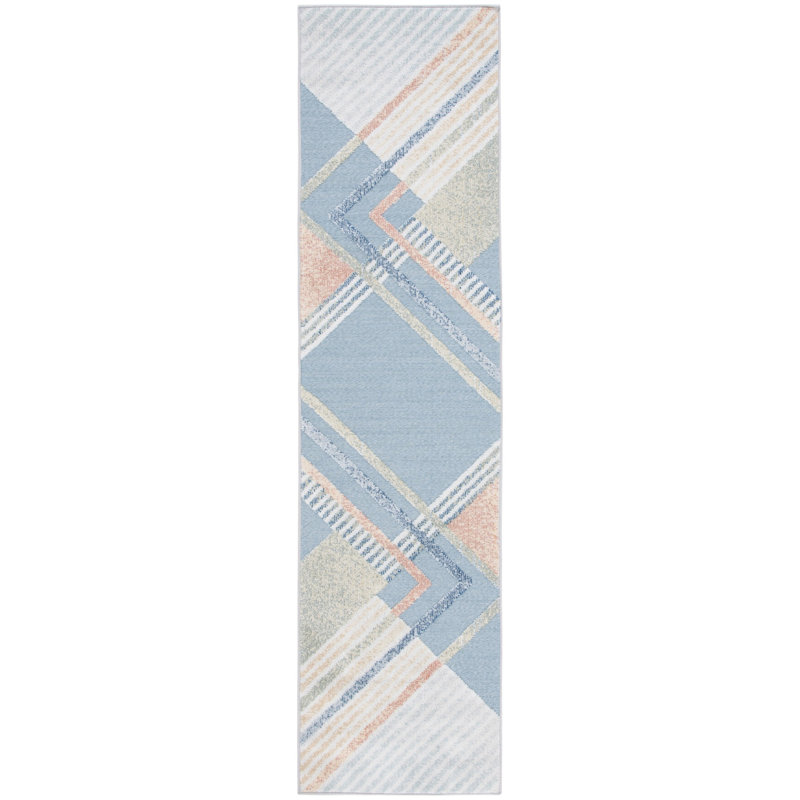 Chudney Performance Geometric Indoor/Outdoor Area Rug, Runner 2'3" x 9'