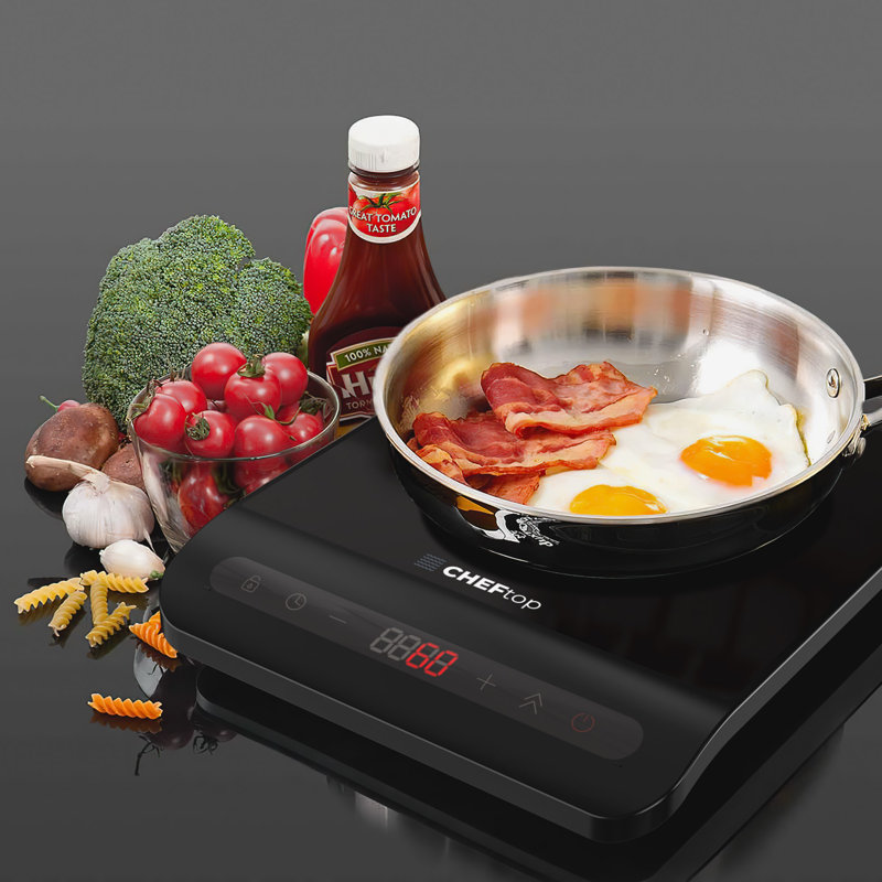 Cheftop Black Ceramic Single Burner Induction Cooktop
