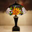 Lampe de table en verre teinté Tiffany