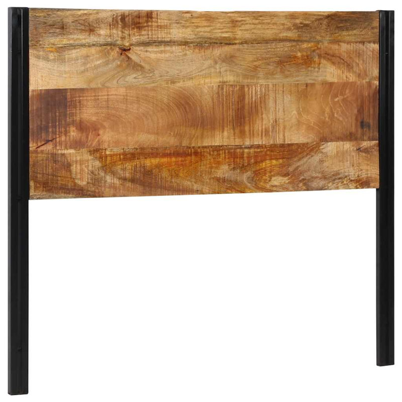 Headboard Solid Wood Mango And Iron, 100cm H x 120cm W x 2cm D