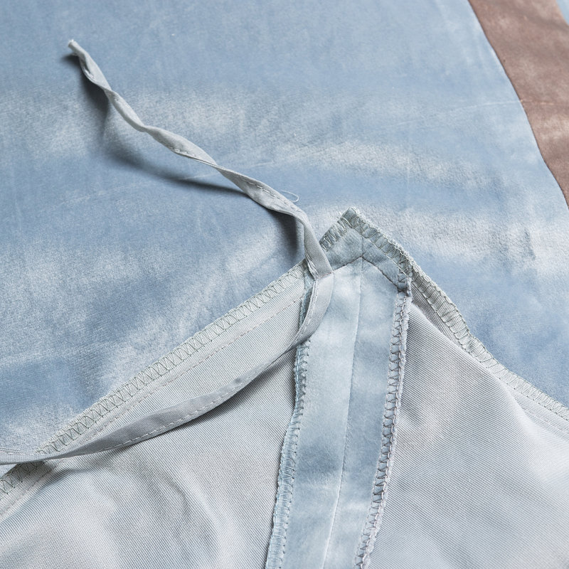 Chamber Polyester No Duvet Cover, Blue, King duvet + 2 Shams
