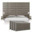 Velvet Wall Panelling in Sand Storm