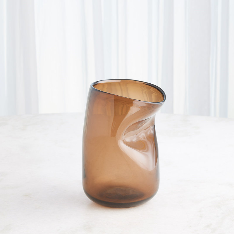 Vase Contour, Tabac, H 9 po x l 7 po x P 6 po