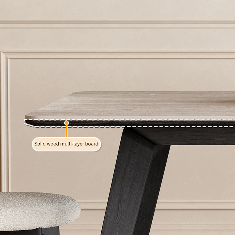 Ensembles de table de salle à manger de style français, rétro, moderne et simple, H 29,53 po x L 55,12 po x l 31,5 po