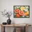 Citrus Floral Framed Wall Art Prints - Grapefruit lemon with daisies for kitchen-125212171-125212173