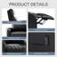 25.2" W Compact Ergonomic Massage Push-Back Recliner-1748526506