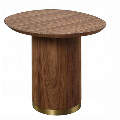 Walnut Wooden Base Side Table