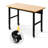 Vuyo 48" Adjustable Heavy-Duty Work Bench with Locking Universal Wheels & Metal Frame,Workshop Garage Table