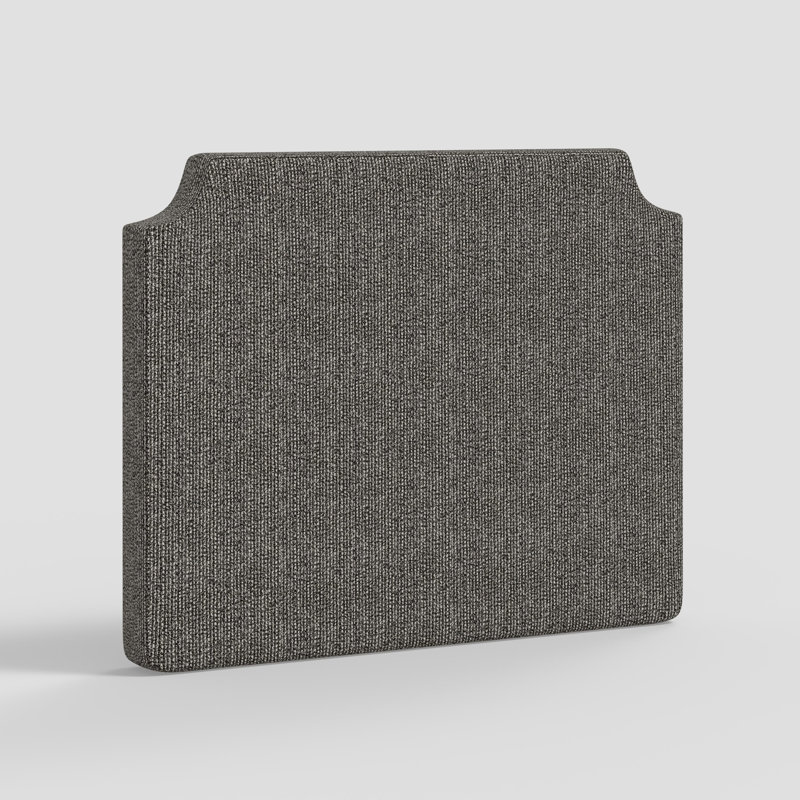 Twin Auburn Headboard In Solitude Pepper, Black