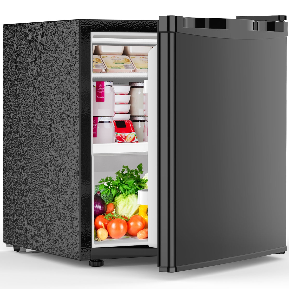 COWSAR 1.6 Cu.ft Mini Fridge, Compact Single Reversible Door Refrigerator, Adjustable Thermostat, Quiet, Energy Efficient for Office, Dorm, Bedroom | Fridge.com