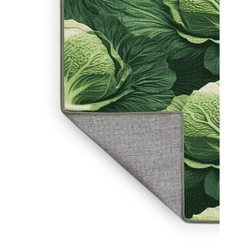 Tapis lavable choux Savoy, Rectangulaire 2 pi x 3 pi