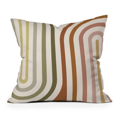  Coussin décoratif rayé intérieur / extérieur en polyester