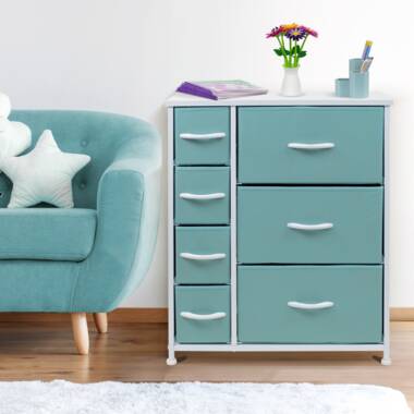 Sorbus Fabric Dresser for Kids Bedroom - Chest of 8 Drawers Storage T