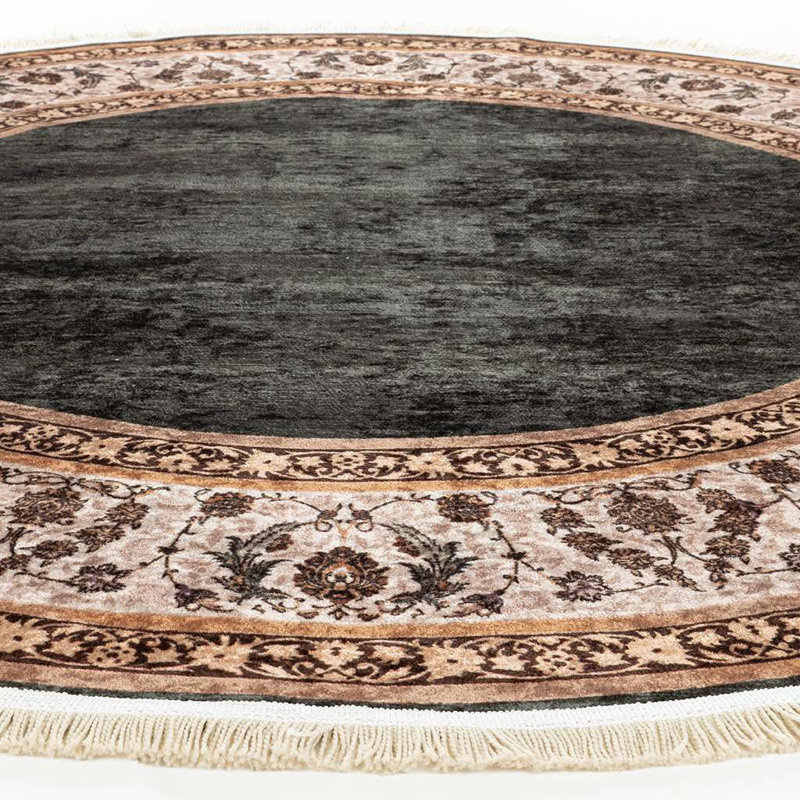 Tapis lavables antidérapants Alfa Rich Clorene, Rond 4 pi 11 po