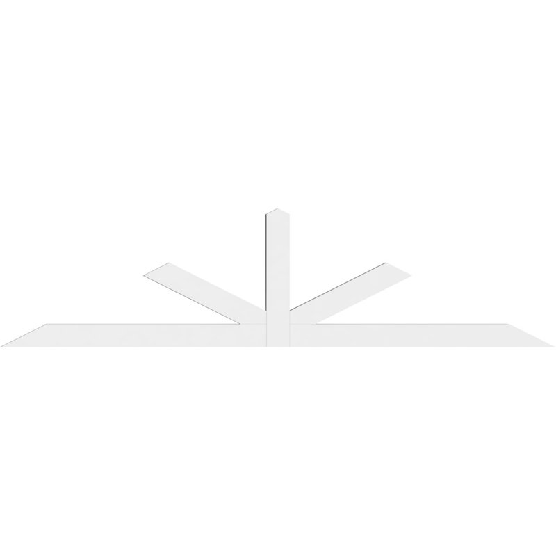 Support à pignon Saratoga, H 24 po x l 96 po (pas: 6/12), P 2 po x F 4 po, PVC