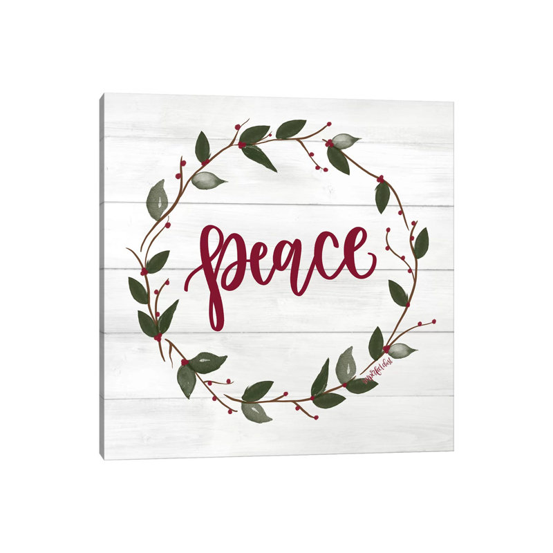Peace by Imperfect Dust - Wrapped Canvas Painting, 30.48 cm H x 30.48 cm W