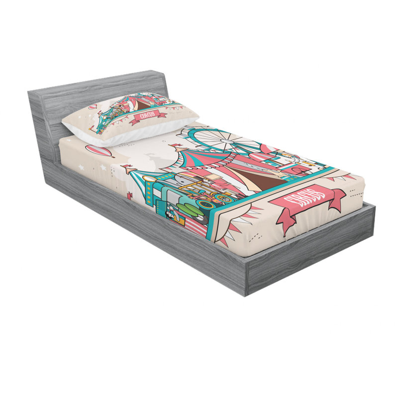 Microfiber Sheet Set, Twin Sheet Set with Fitted Sheet