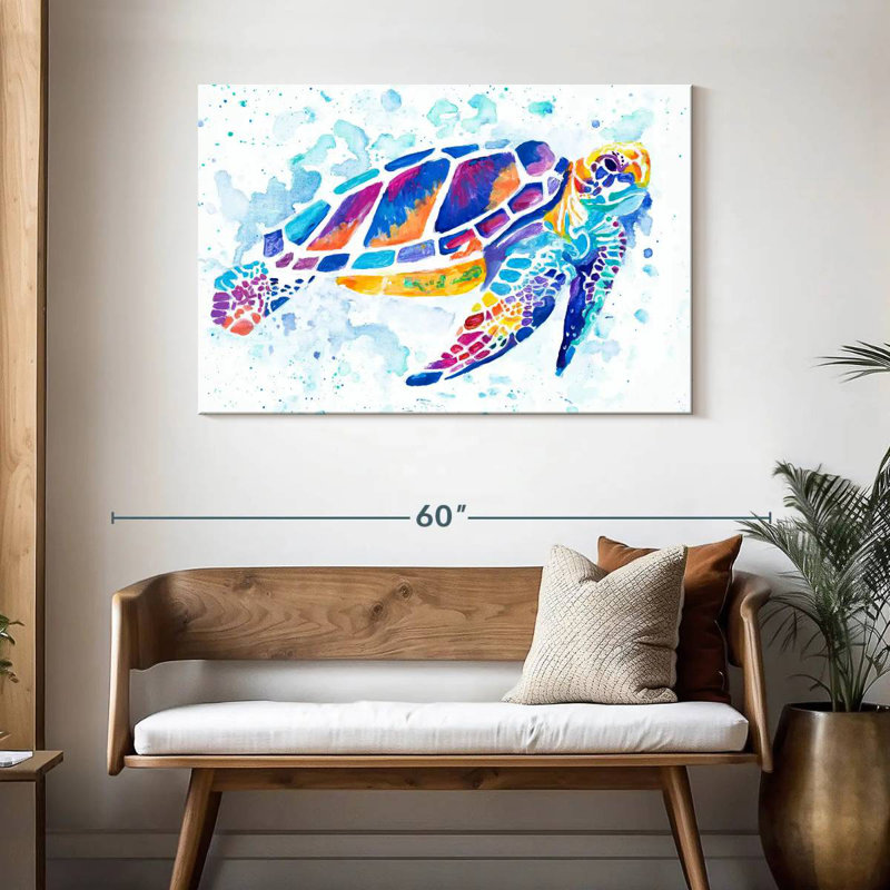 Tortue de mer Brampt, H 30 po x l 45 po