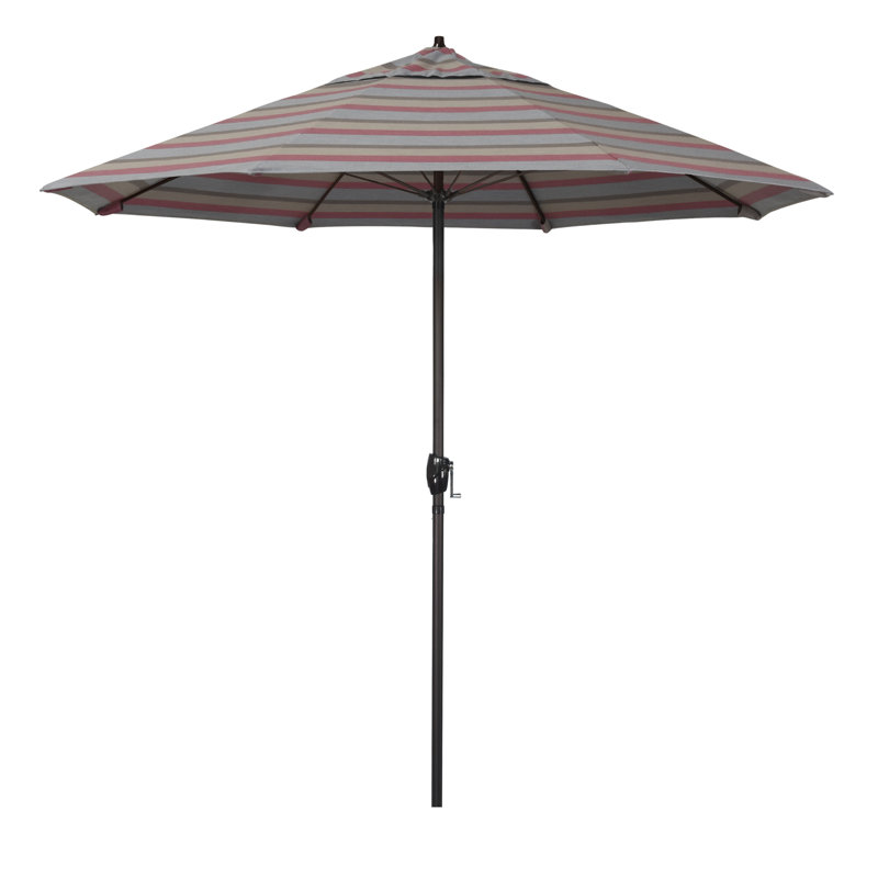 Parasol de marché 9 pi Deshaun, Sunbrella® rosé Gateway