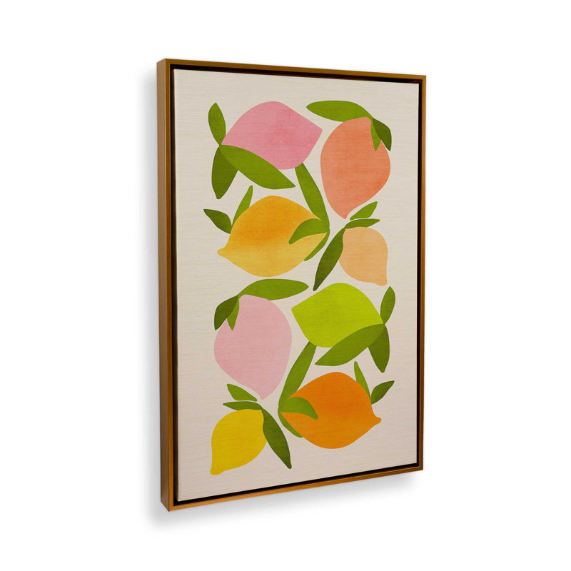 «Wild Mango» par Garima Dhawan, impression, H 40 po x l 30 po, Impression encadrée sans passe-partout, Doré