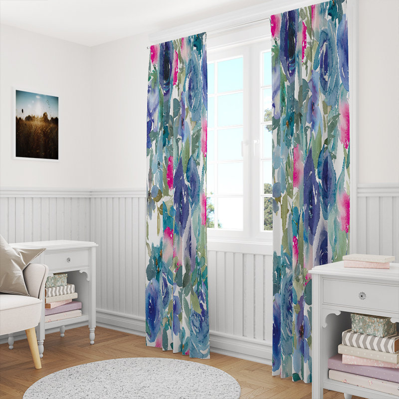 Semi Sheer Curtain Pair, 40" W x 82" L