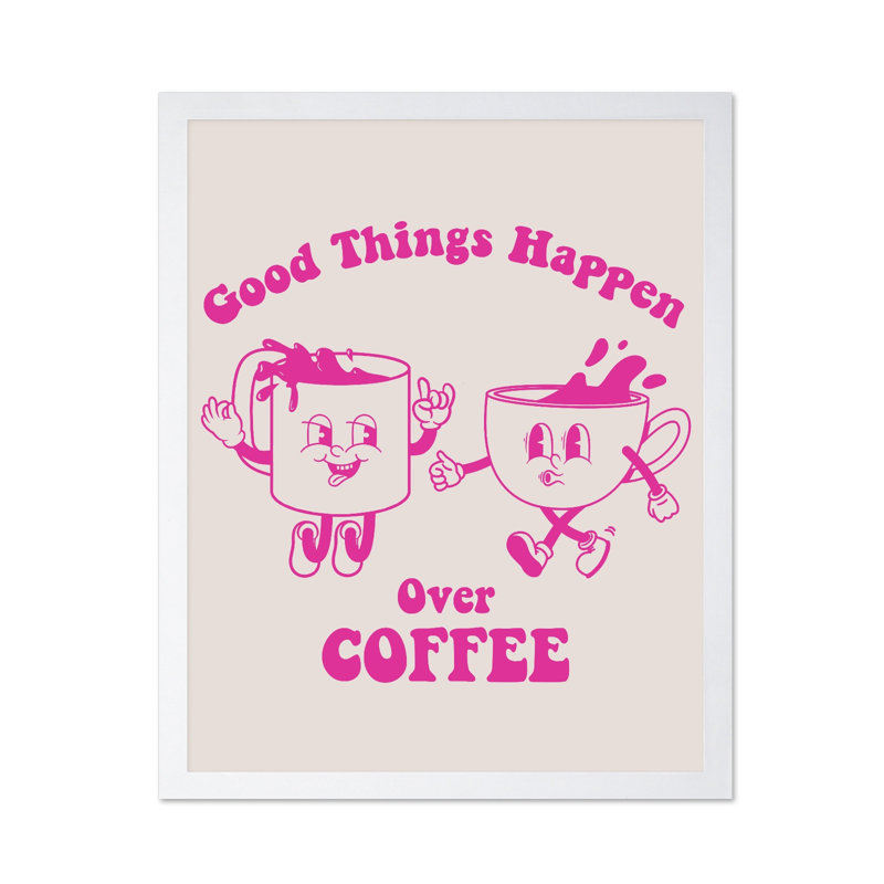 Good Things Happen No4, Poster, White Framed, 16"H x 20"W