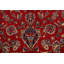 Tapis de zone en laine 9 pi 8 po x 14 pi 6 po one-of-kind à la main-noué la 1970 kashan red